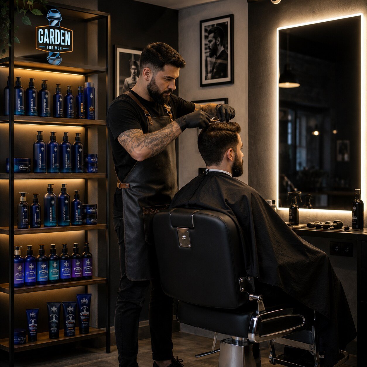 Linha completa de produtos Garden For Men para barbearia